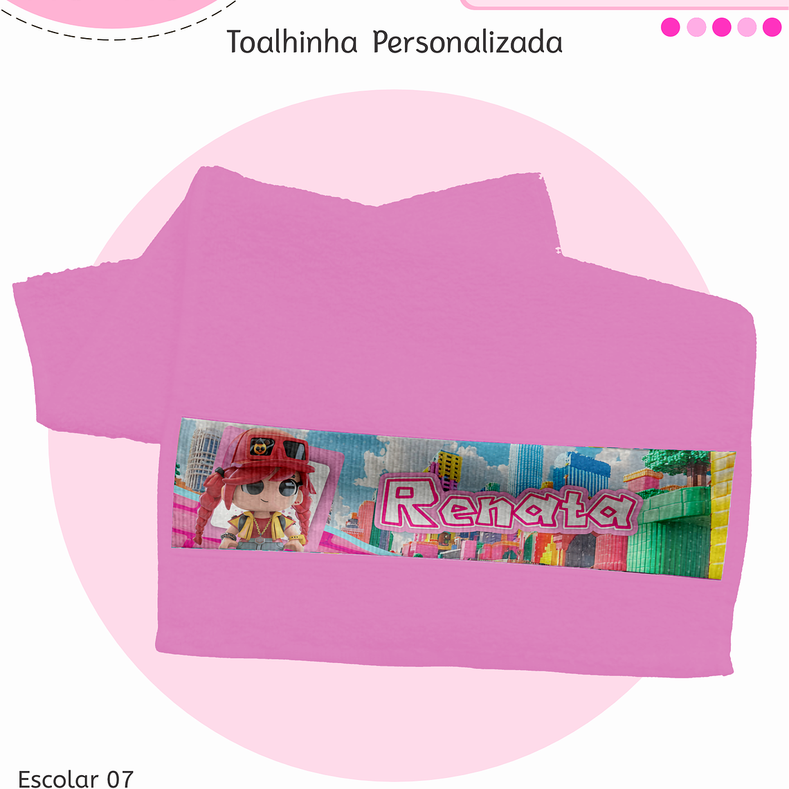 Arquivo Encadernação Kit Escolar - Roblox Menina 6