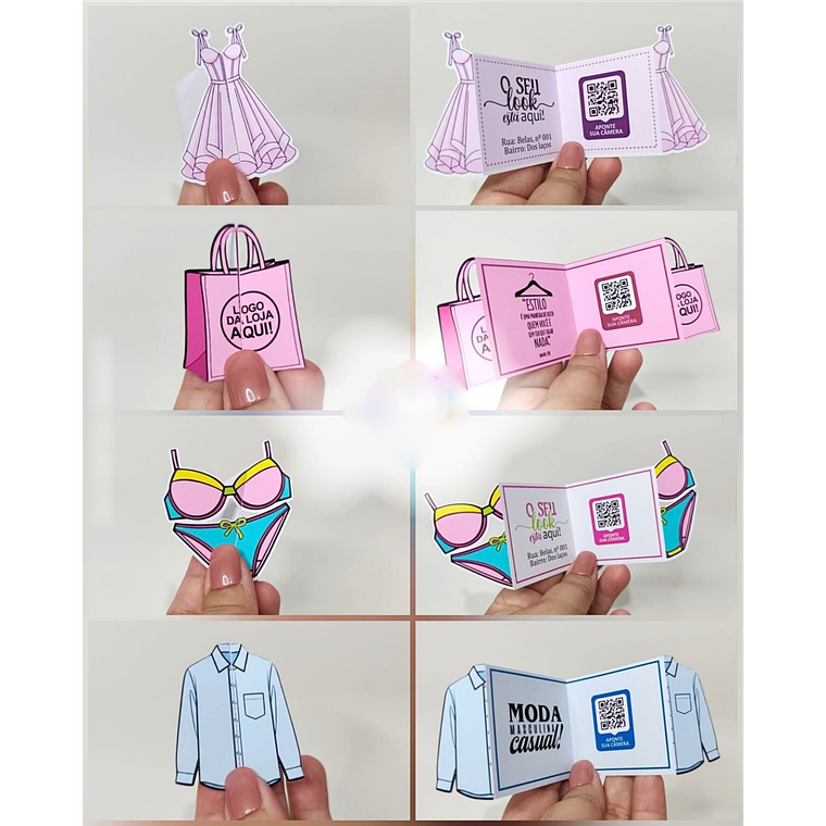 Arquivo de Corte Card Retrovisor  Loja de Roupas  3