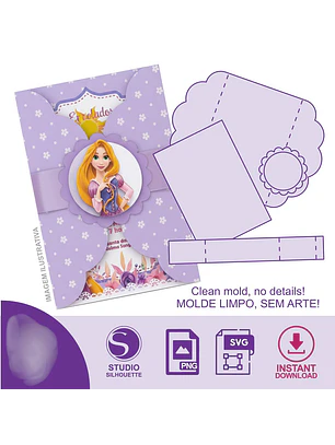 Arquivo de Corte Molde Limpo Convite