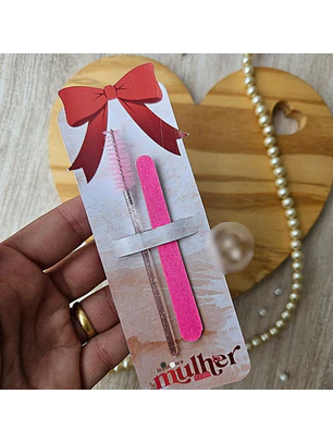 Arquivo Lixa e Escovinha de Cilios Brinde Dia da Mulher