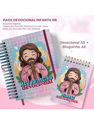Arquivo Devocional Infantil A5+Bloquinho A6 N6