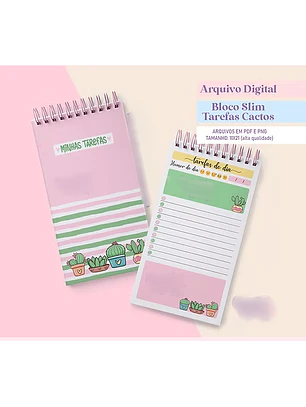 Arquivo Bloco Díario Slim Cactos