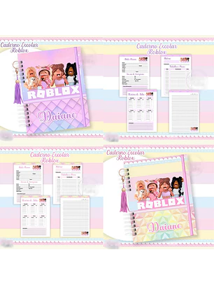 ARQUIVO CADERNO ROBLOX MENINA