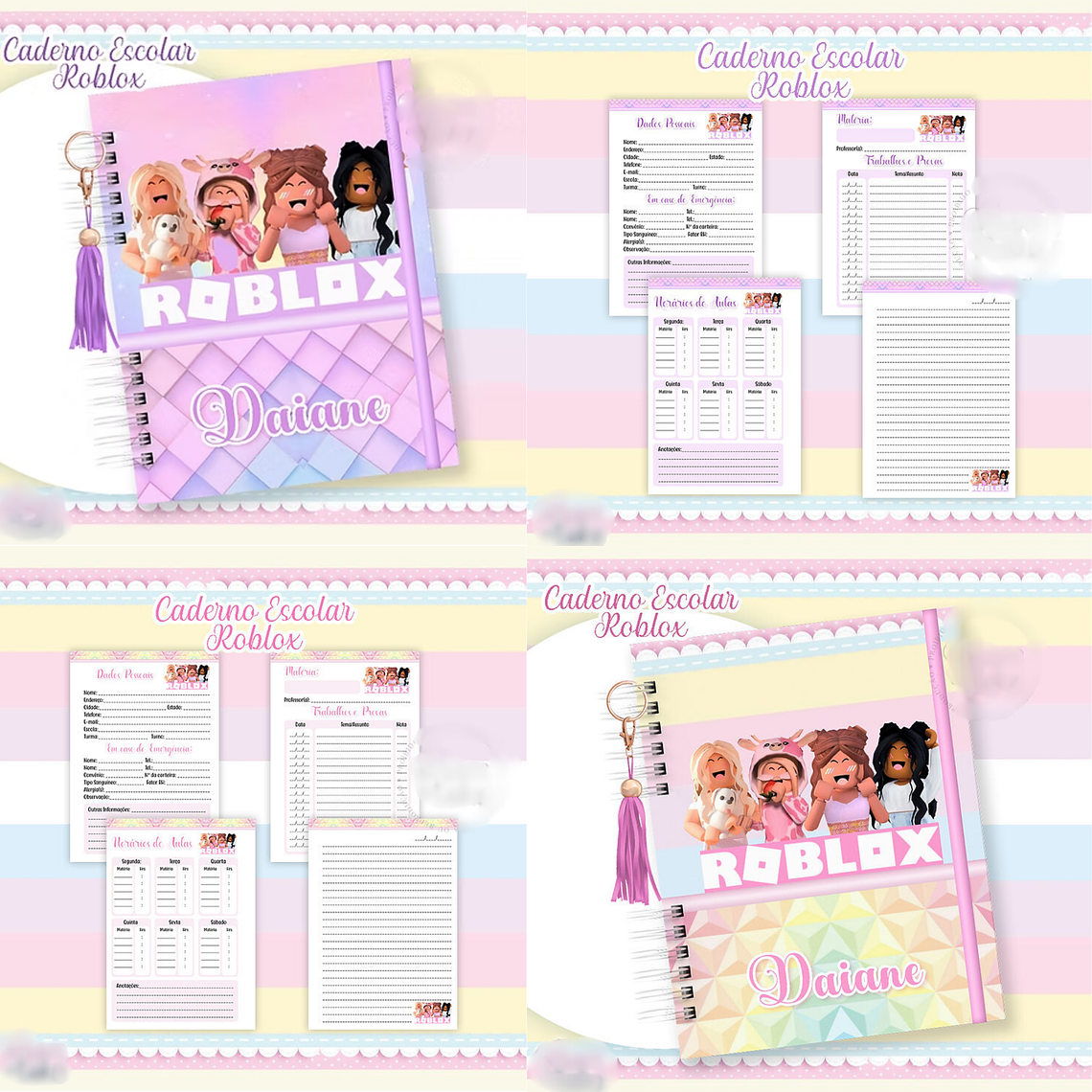 ARQUIVO CADERNO ROBLOX MENINA 1