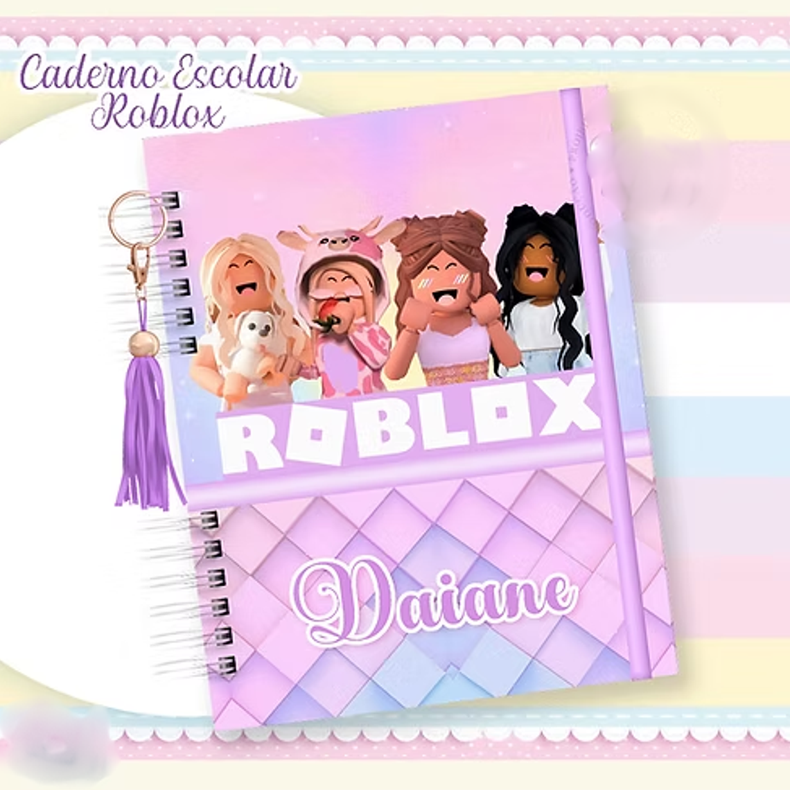 ARQUIVO CADERNO ROBLOX MENINA 2