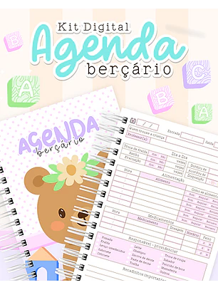 Kit Digital - Agenda berçário Permanente