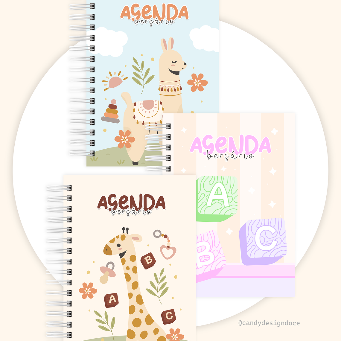 Kit Digital - Agenda berçário Permanente 6