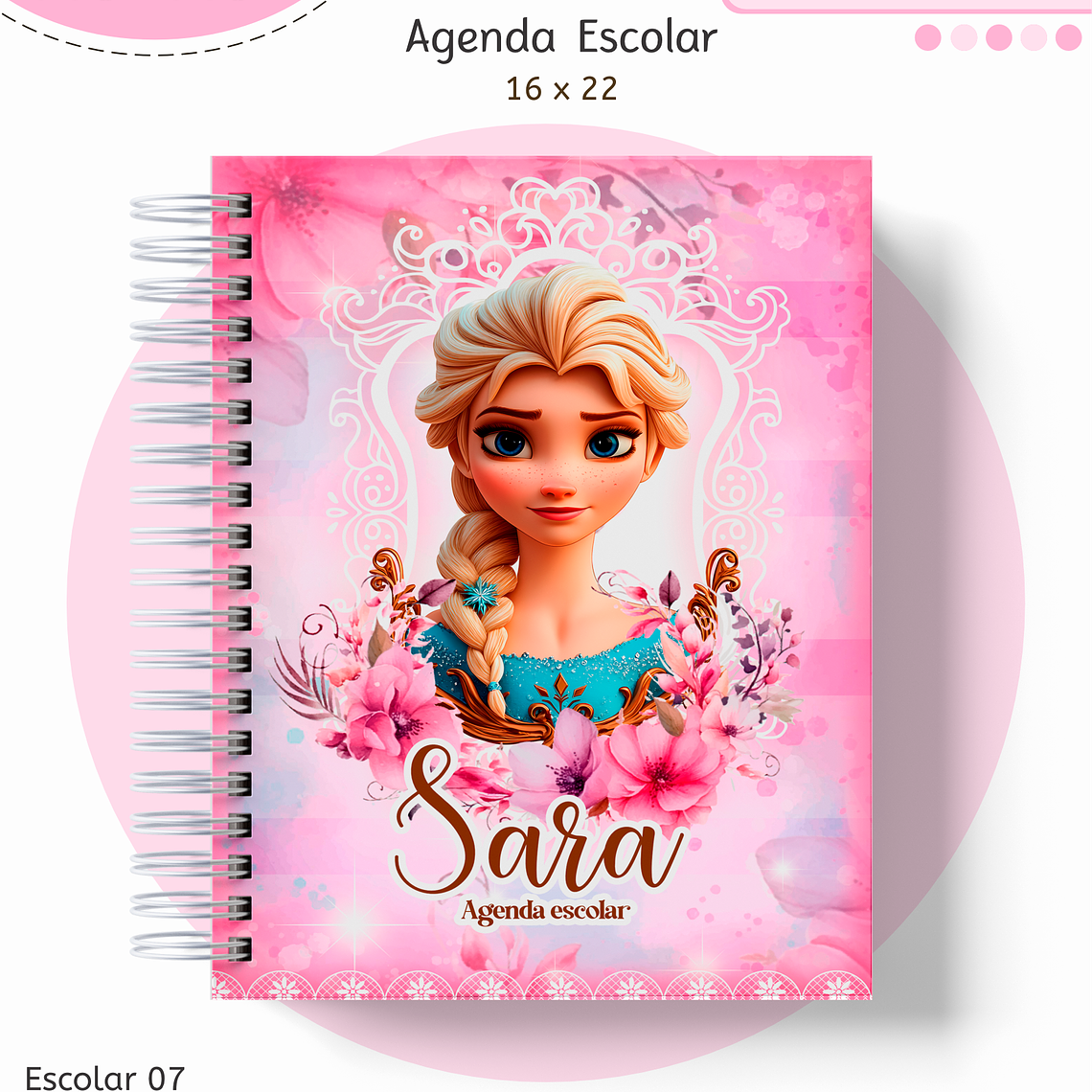 Arquivo Encadernação Kit Escolar - Princesas 5