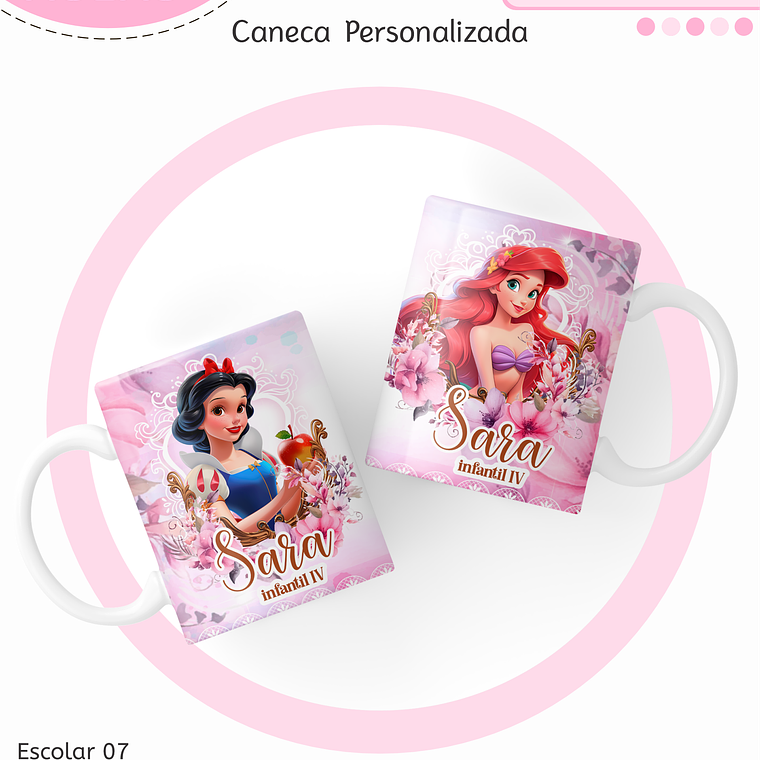 Arquivo Encadernação Kit Escolar - Princesas 8