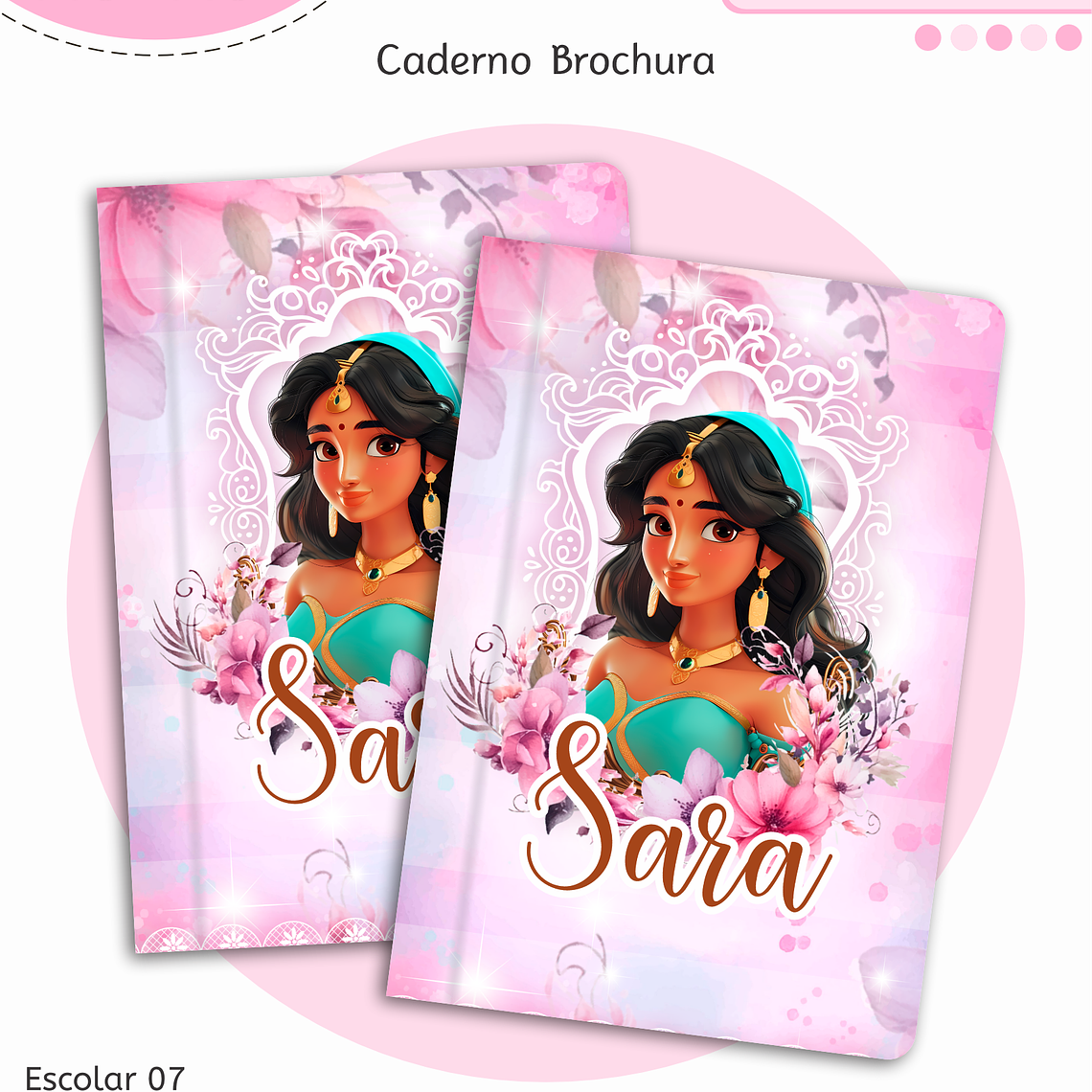 Arquivo Encadernação Kit Escolar - Princesas 11