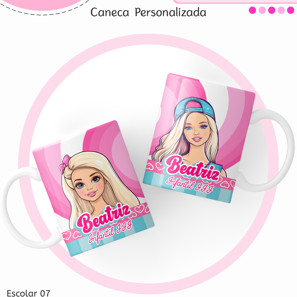 Arquivo Encadernação Kit Escolar - Barbie 3