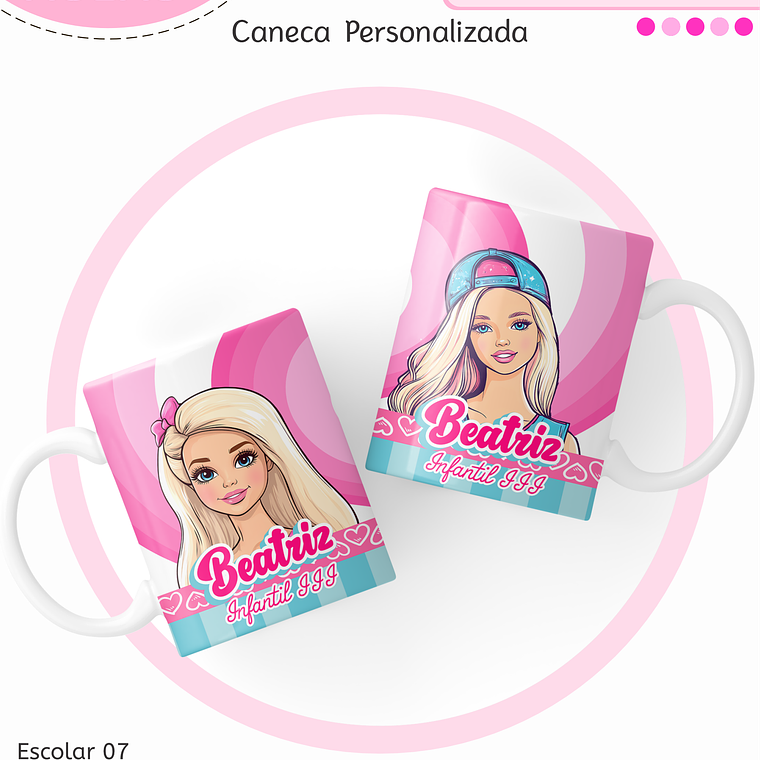 Arquivo Encadernação Kit Escolar - Barbie 3