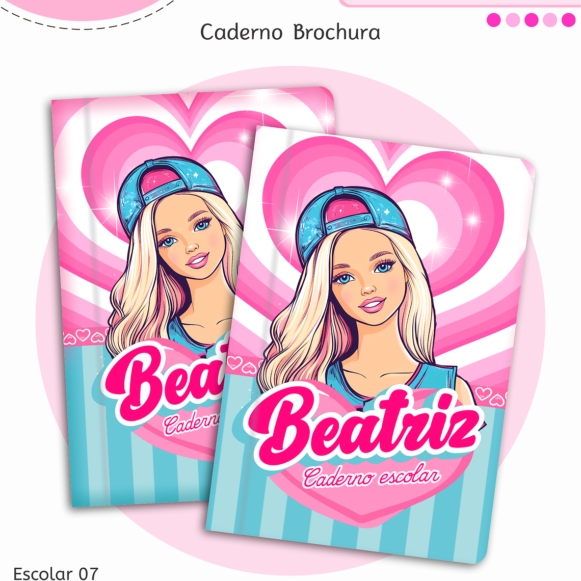 Arquivo Encadernação Kit Escolar - Barbie 8