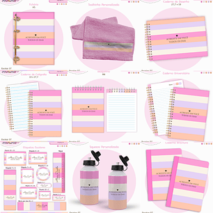 Arquivo Encadernação Kit Escolar - Teen Frases