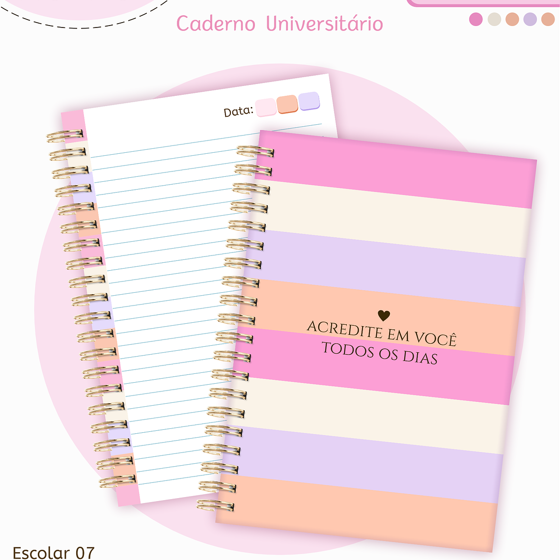 Arquivo Encadernação Kit Escolar - Teen Frases 7