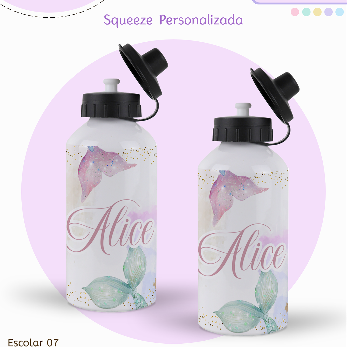 Arquivo Encadernação Kit Escolar - Sereia 11