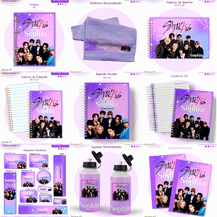 Arquivo Encadernação Kit Escolar - Stray kids