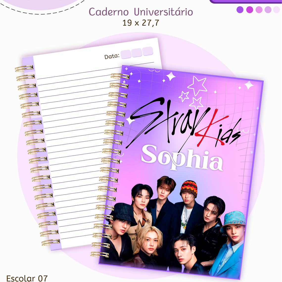 Arquivo Encadernação Kit Escolar - Stray kids 2
