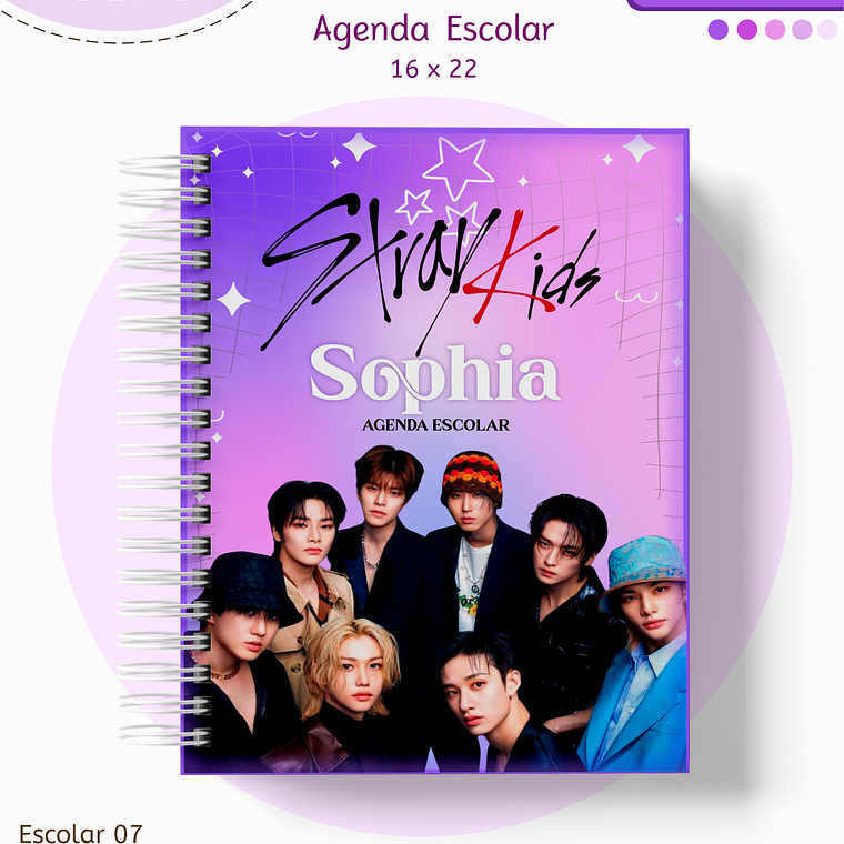 Arquivo Encadernação Kit Escolar - Stray kids 6