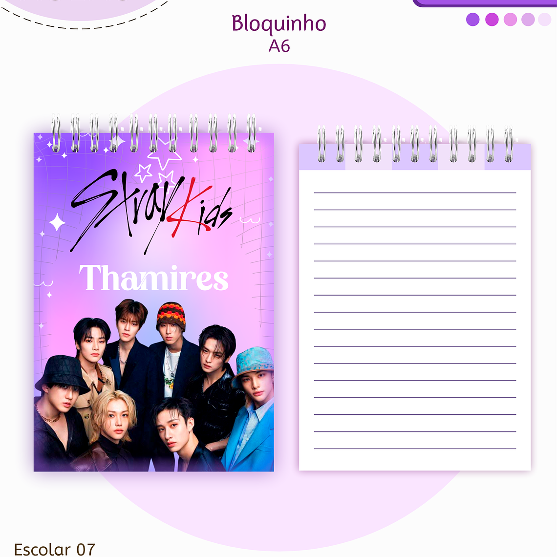 Arquivo Encadernação Kit Escolar - Stray kids 8