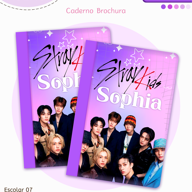 Arquivo Encadernação Kit Escolar - Stray kids 10