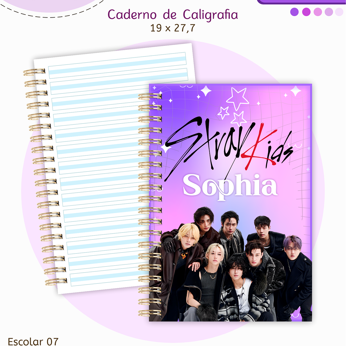 Arquivo Encadernação Kit Escolar - Stray kids 13