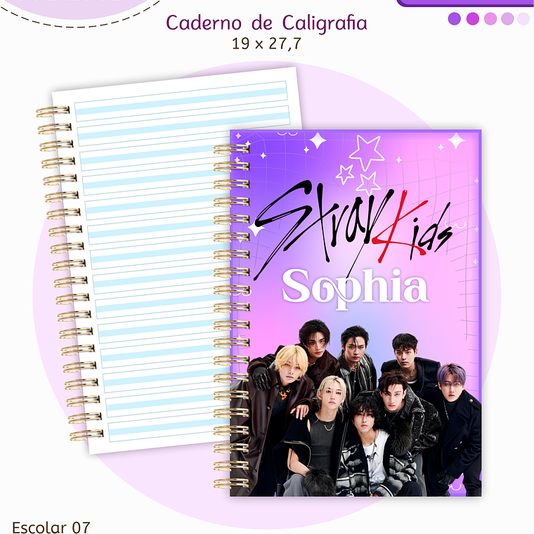 Arquivo Encadernação Kit Escolar - Stray kids 13