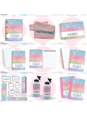 Arquivo Encadernação Kit Escolar - Teen