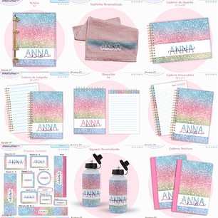Arquivo Encadernação Kit Escolar - Teen