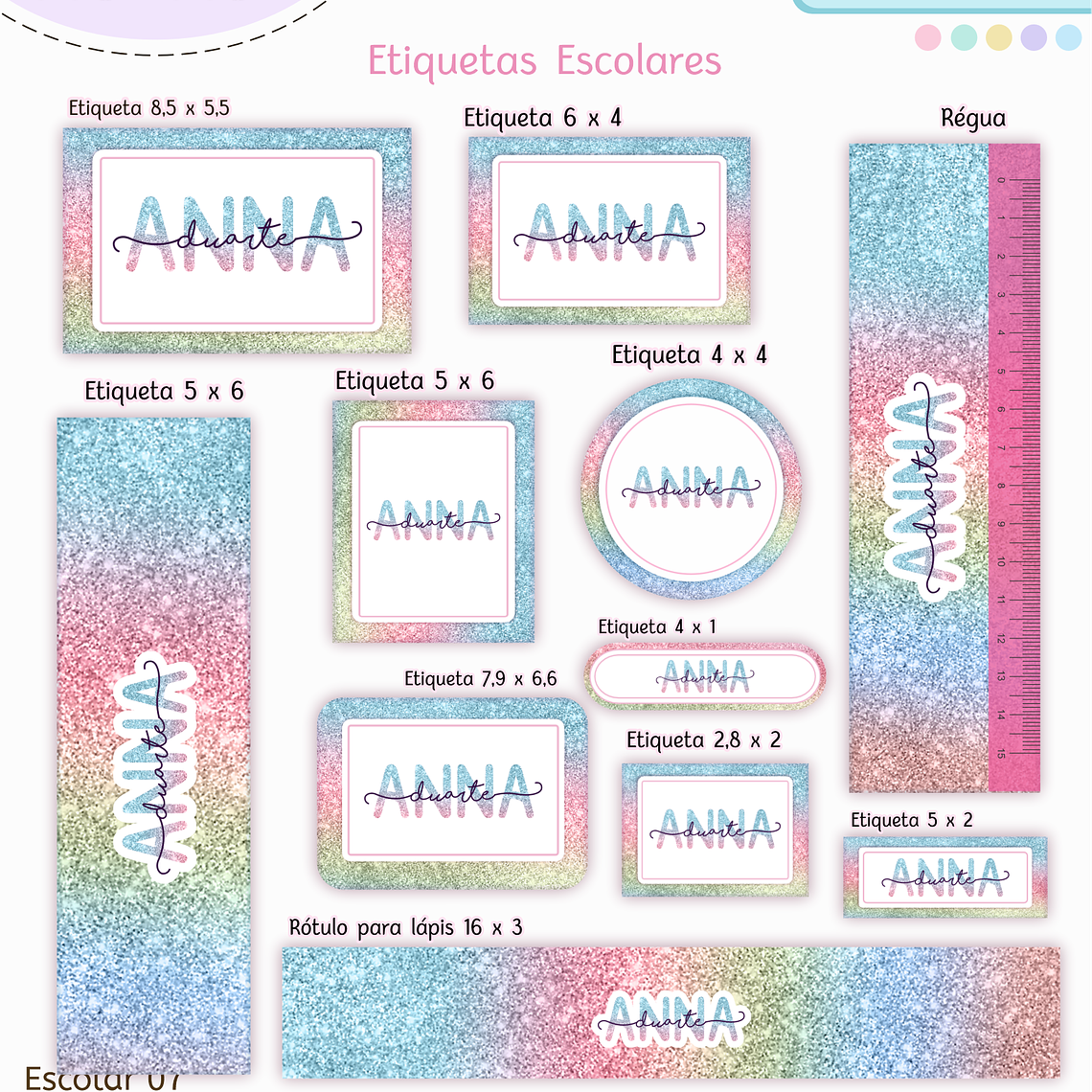 Arquivo Encadernação Kit Escolar - Teen 3