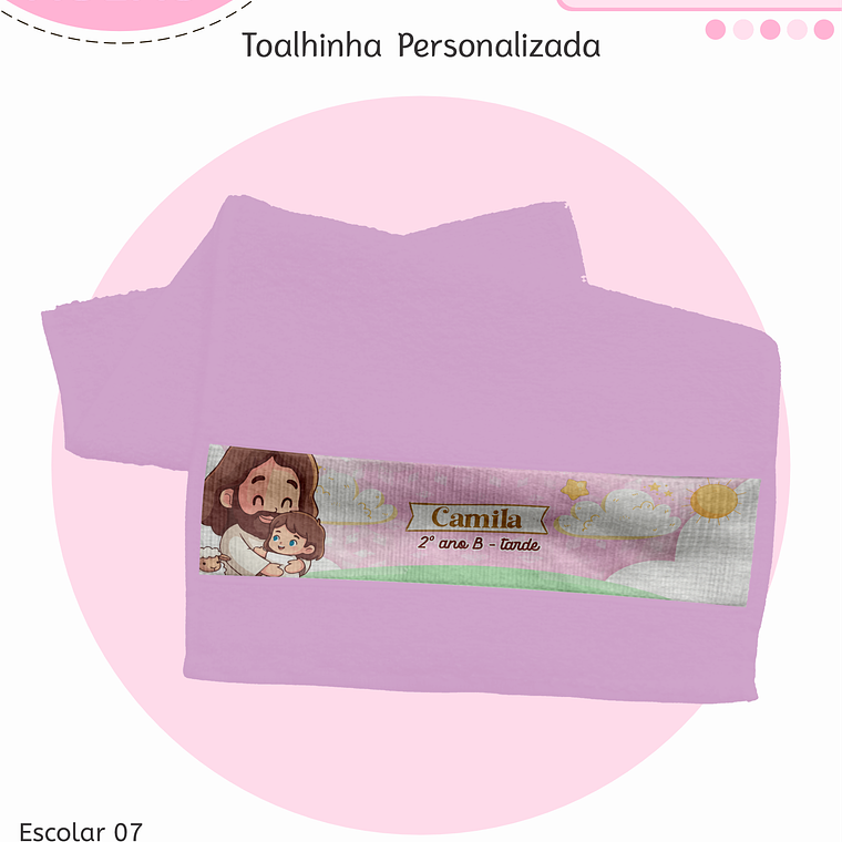 Arquivo Encadernação Kit Escolar - Cristão Menina 9