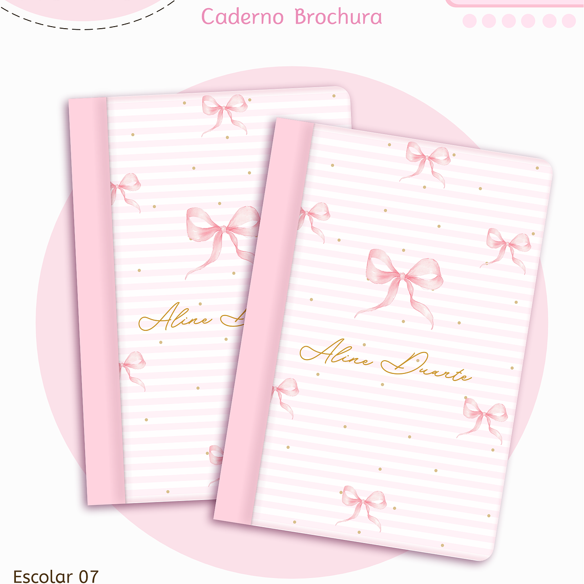 Arquivo Encadernação Kit Escolar - Laços 3