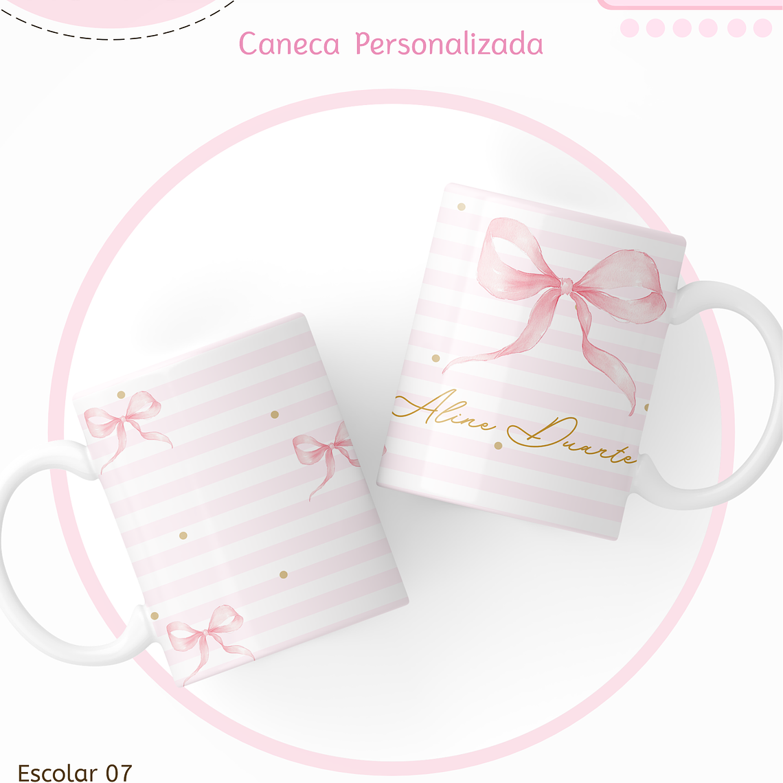 Arquivo Encadernação Kit Escolar - Laços 11