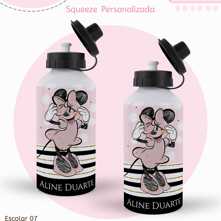 Arquivo Encadernação Kit Escolar - Minnie 13