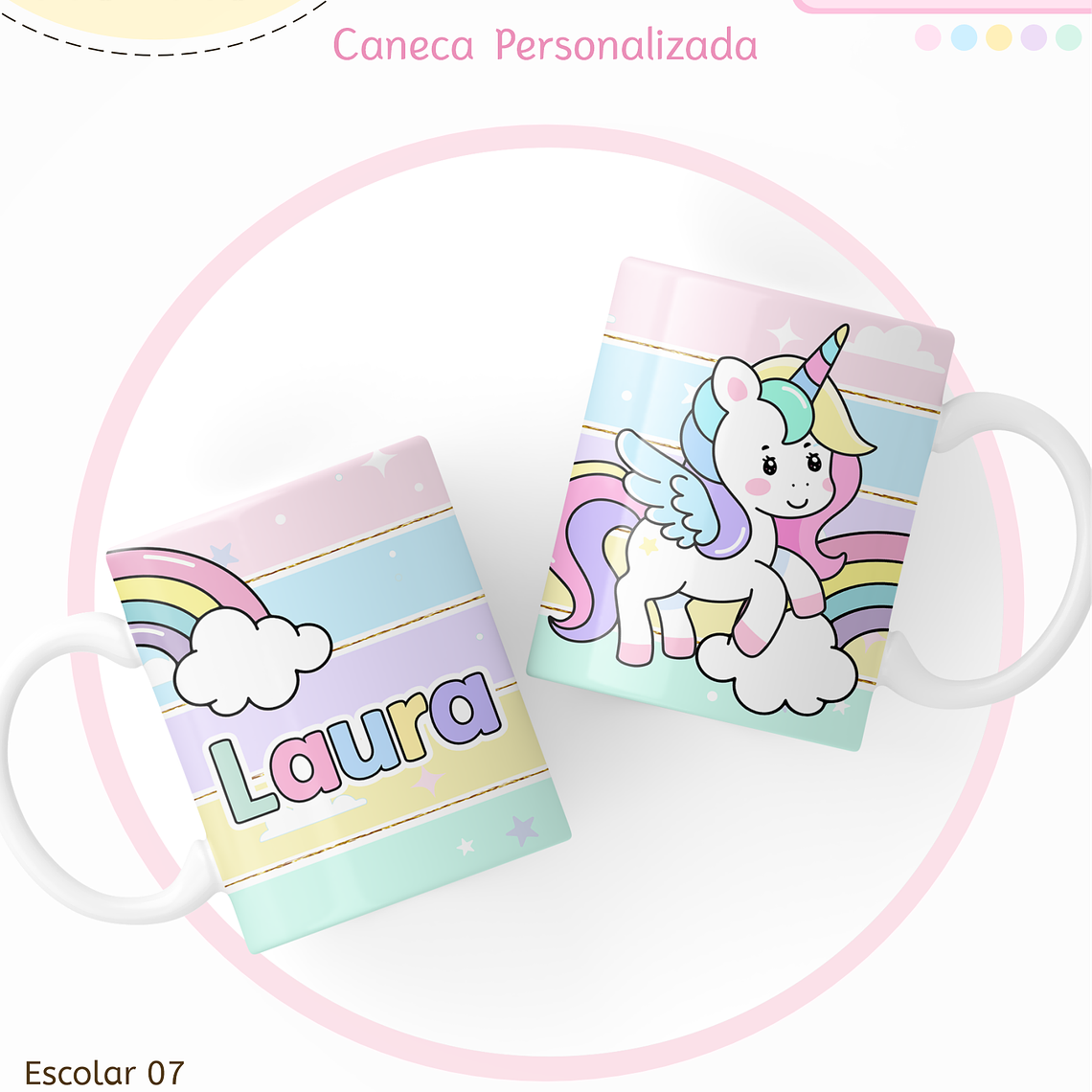 Arquivo Encadernação Kit Escolar - Unicórnio 4