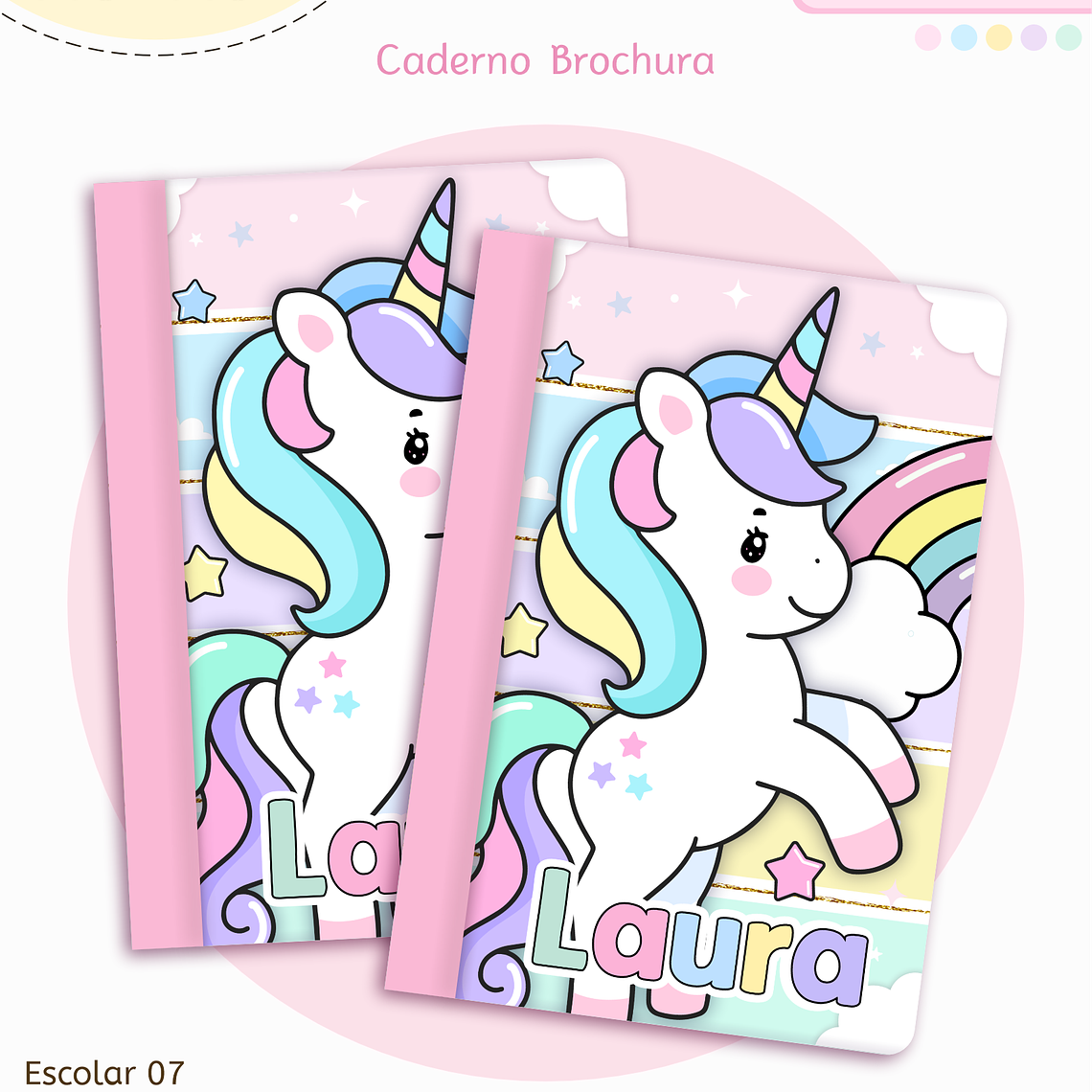 Arquivo Encadernação Kit Escolar - Unicórnio 5