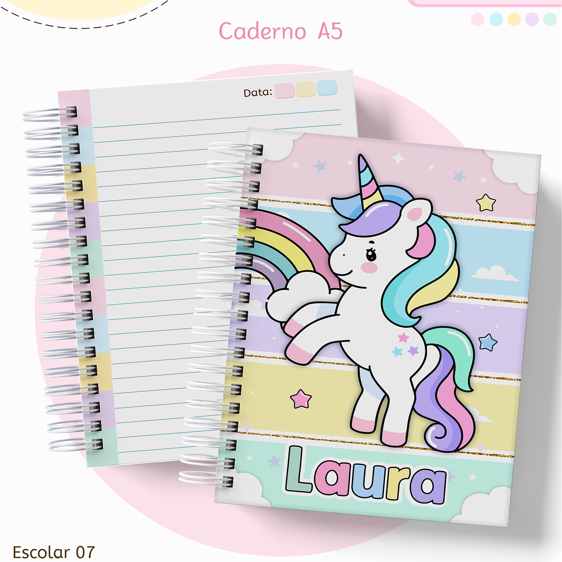 Arquivo Encadernação Kit Escolar - Unicórnio 11