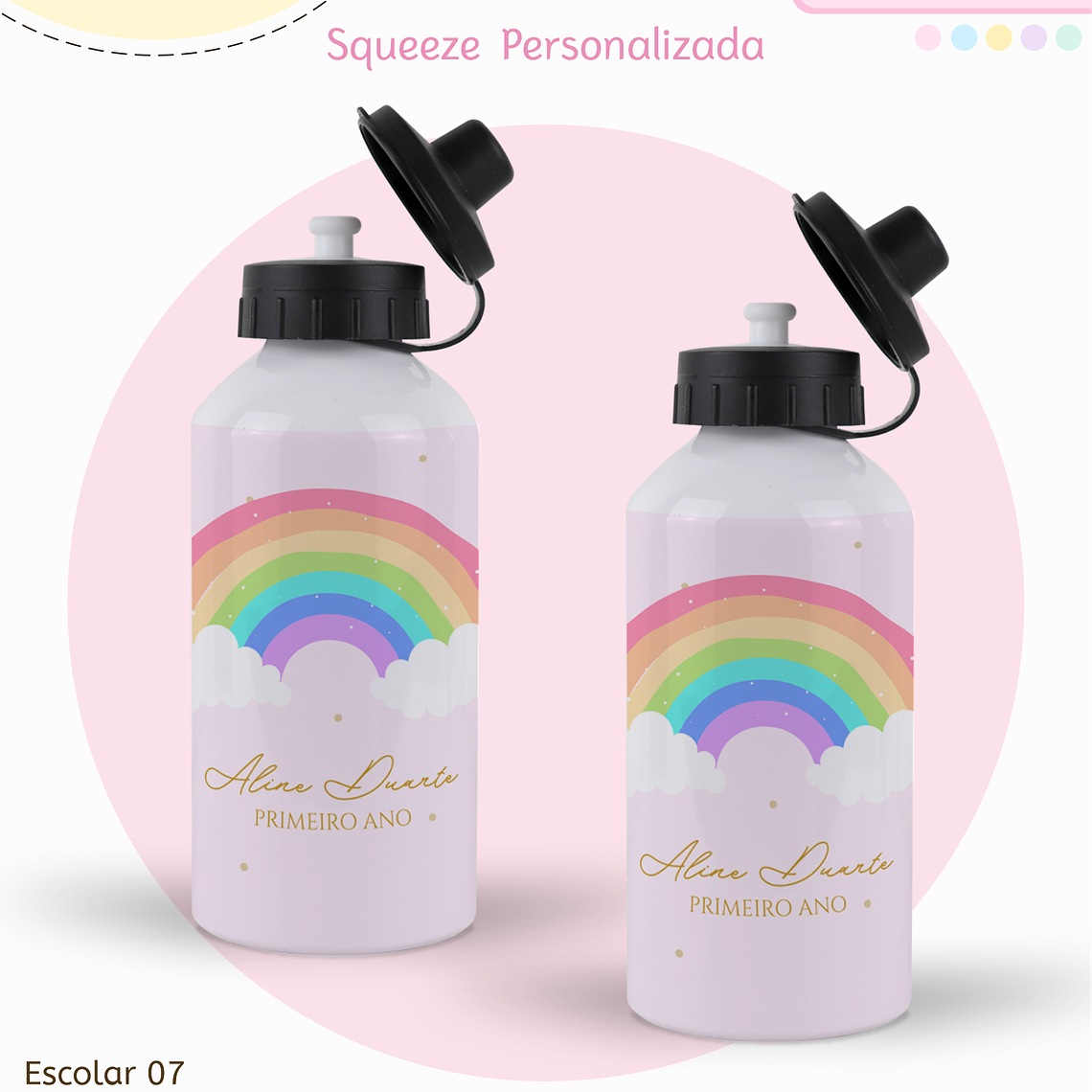 Arquivo Encadernação Kit Escolar - Arco-íris 12