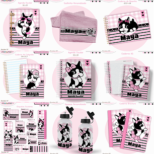 Arquivo Encadernação Kit Escolar - Rebecca Bonbon