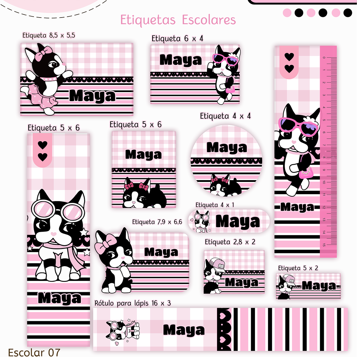 Arquivo Encadernação Kit Escolar - Rebecca Bonbon 4