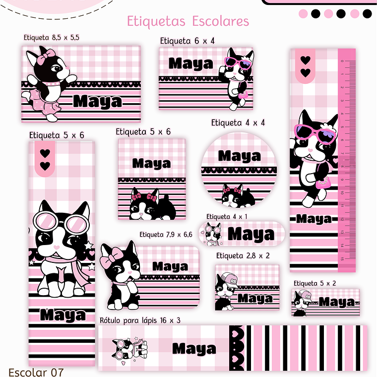 Arquivo Encadernação Kit Escolar - Rebecca Bonbon 4