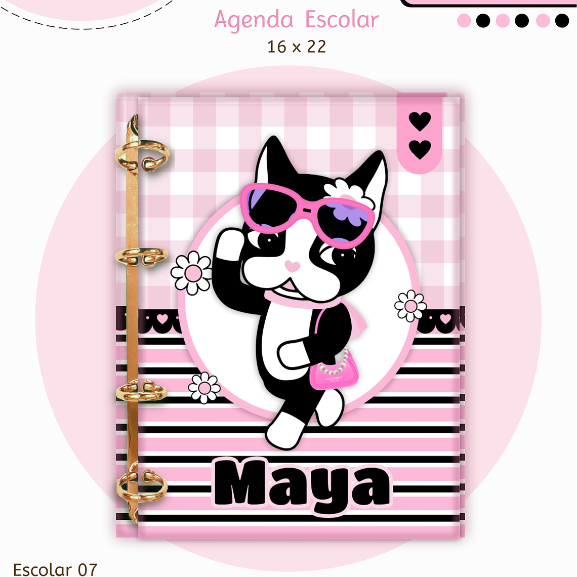 Arquivo Encadernação Kit Escolar - Rebecca Bonbon 12