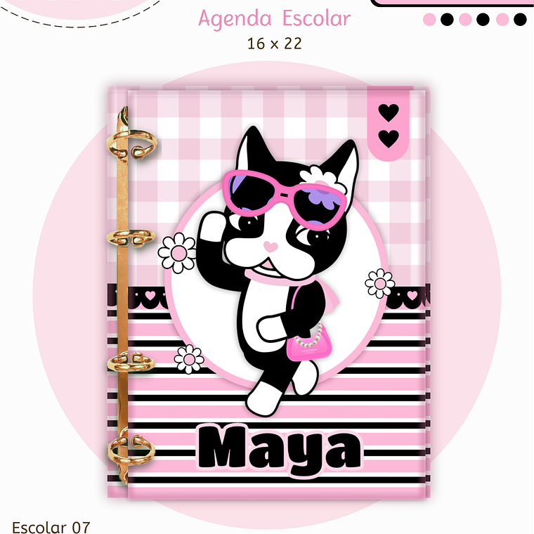 Arquivo Encadernação Kit Escolar - Rebecca Bonbon 12