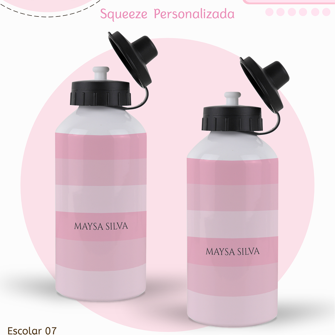 Arquivo Encadernação Kit Escolar - Rosa Neutro 11