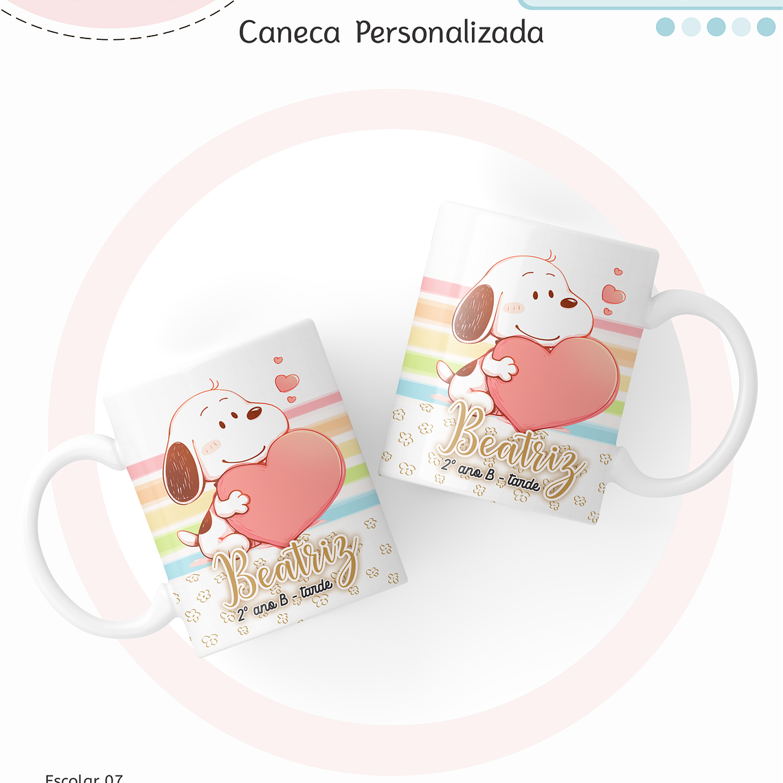 Arquivo Encadernação Kit Escolar - Snoopy 2