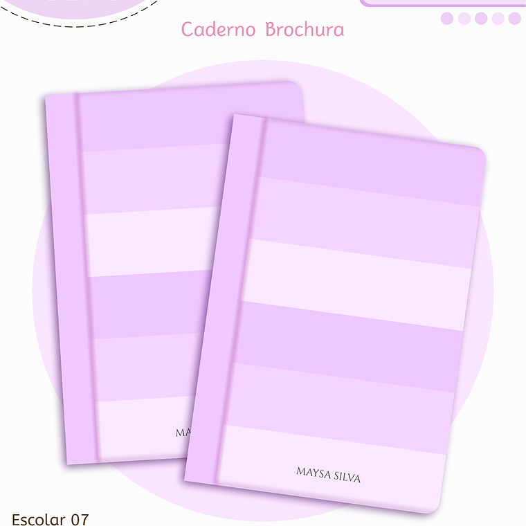 Arquivo Encadernação Kit Escolar - Lilás Neutro 2