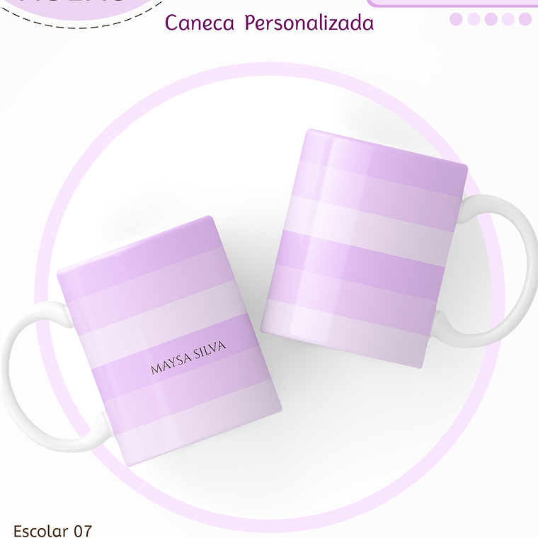 Arquivo Encadernação Kit Escolar - Lilás Neutro 8