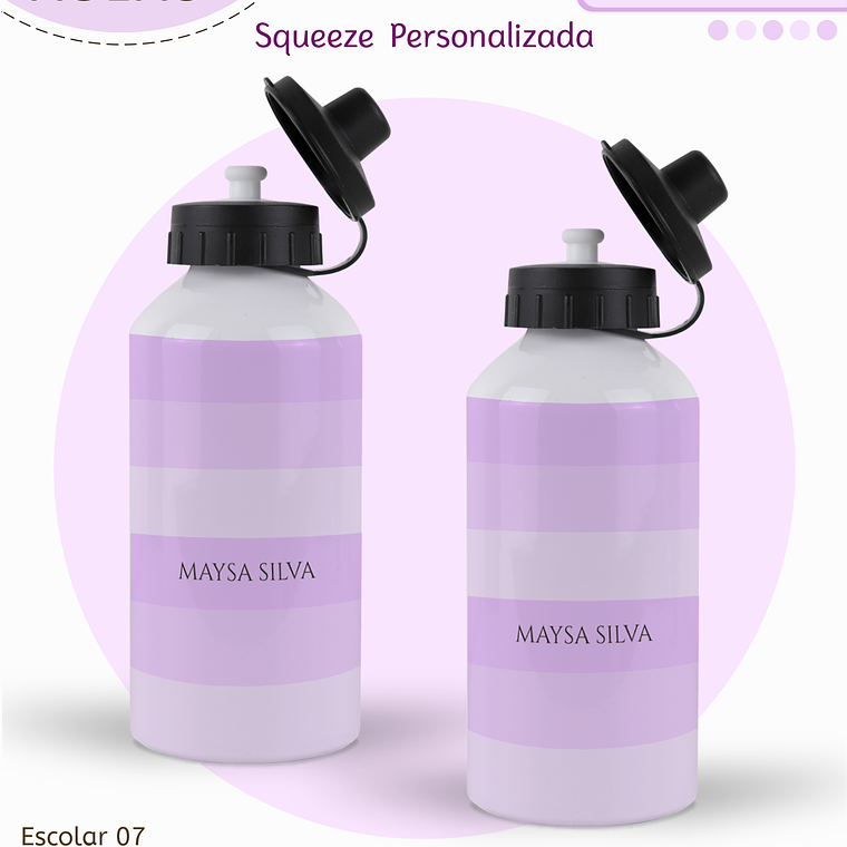 Arquivo Encadernação Kit Escolar - Lilás Neutro 13