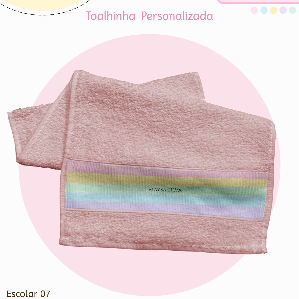 Arquivo Encadernação Kit Escolar - Candy Neutro 13