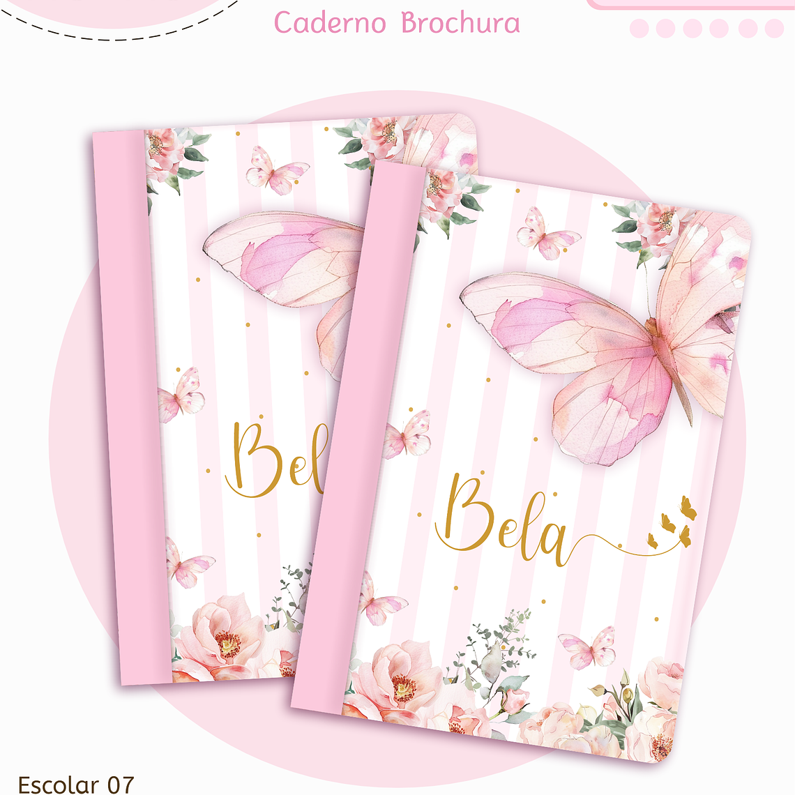Arquivo Encadernação Kit Escolar - Borboletas 5